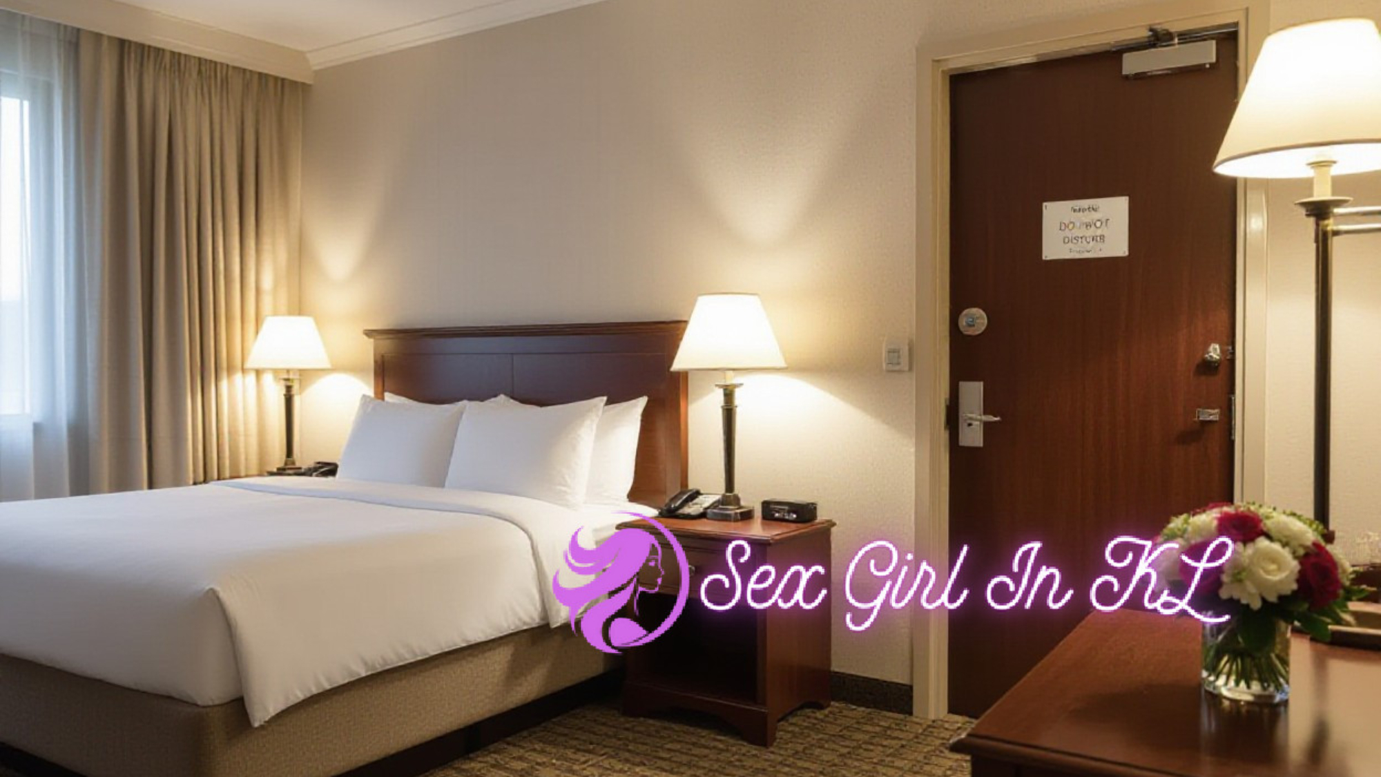 Hotel room with a comfortable bed, nightstand, and warm lighting for a relaxing getaway.