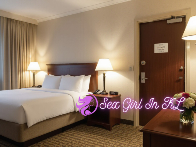 Hotel room with a comfortable bed, nightstand, and warm lighting for a relaxing getaway.